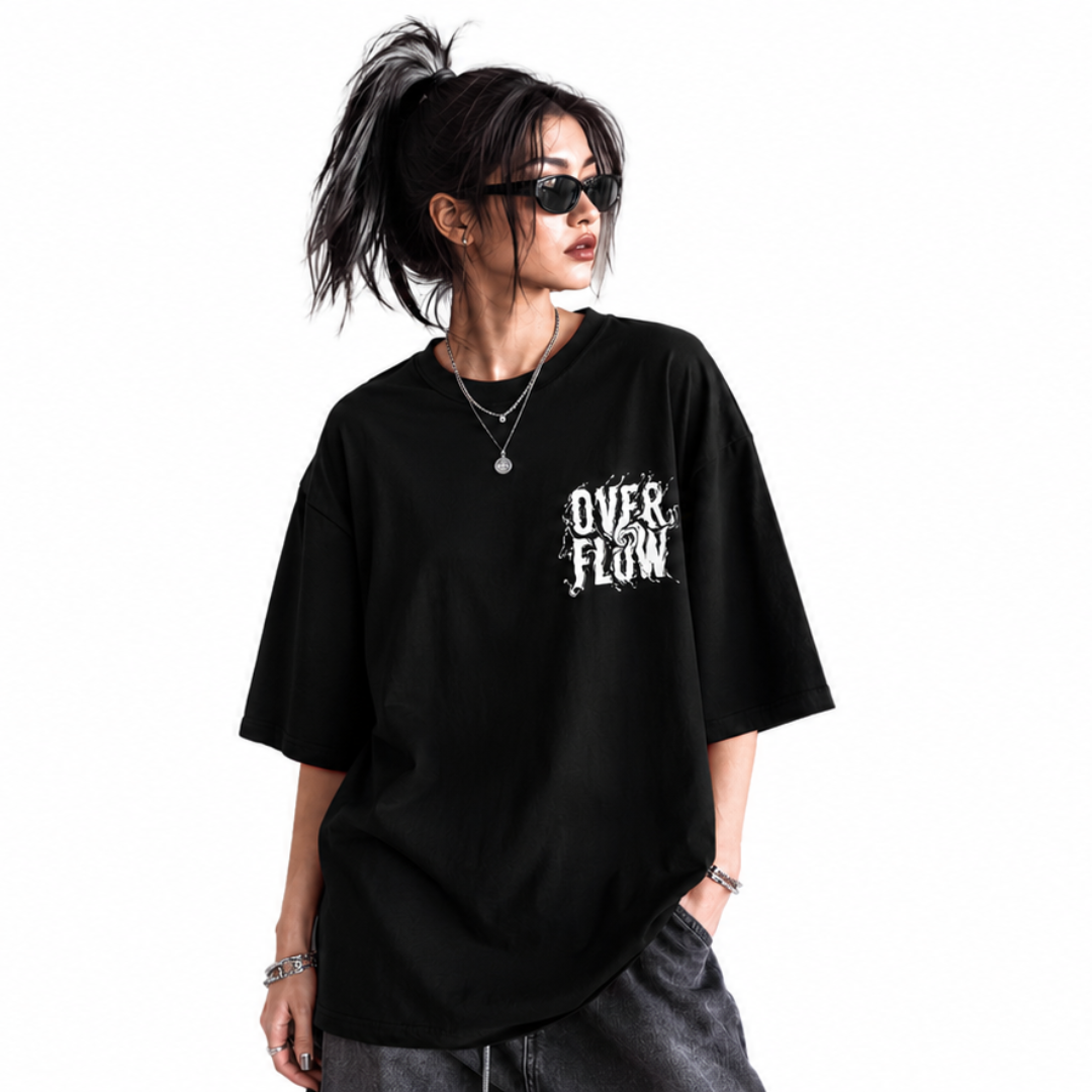 Over flow Boxyfit - Black - Unisex