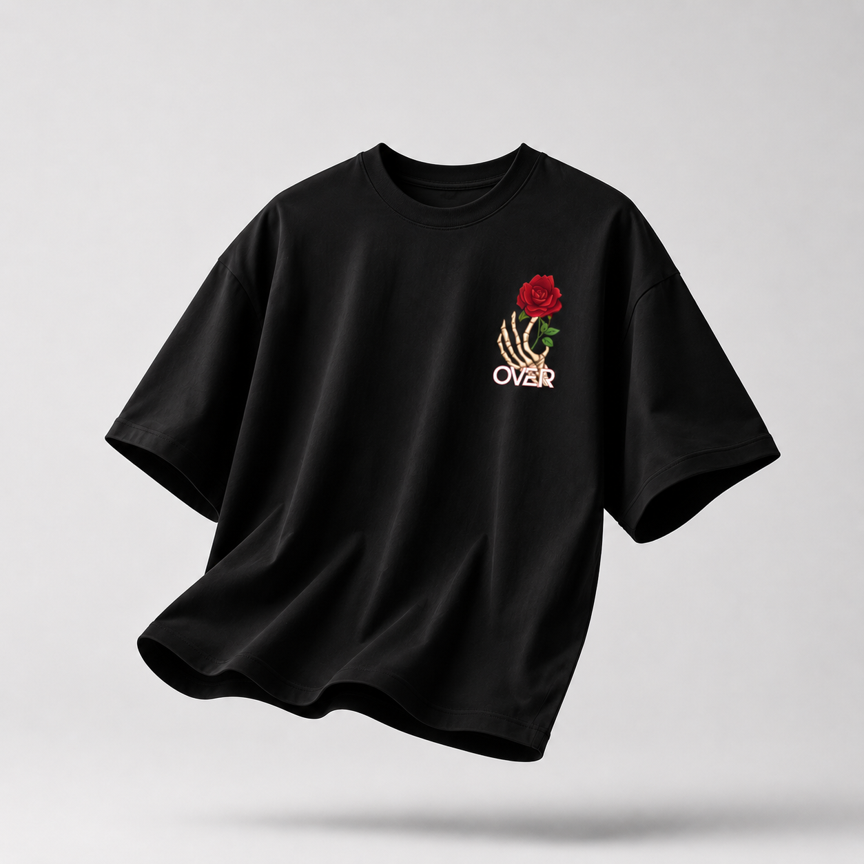 Flower Boxyfit - Black - Unisex