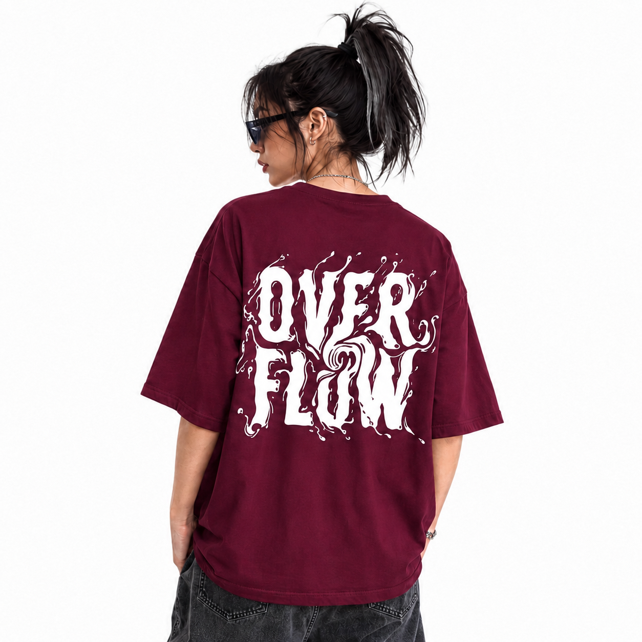 Over flow Boxyfit - Burgandy - Unisex