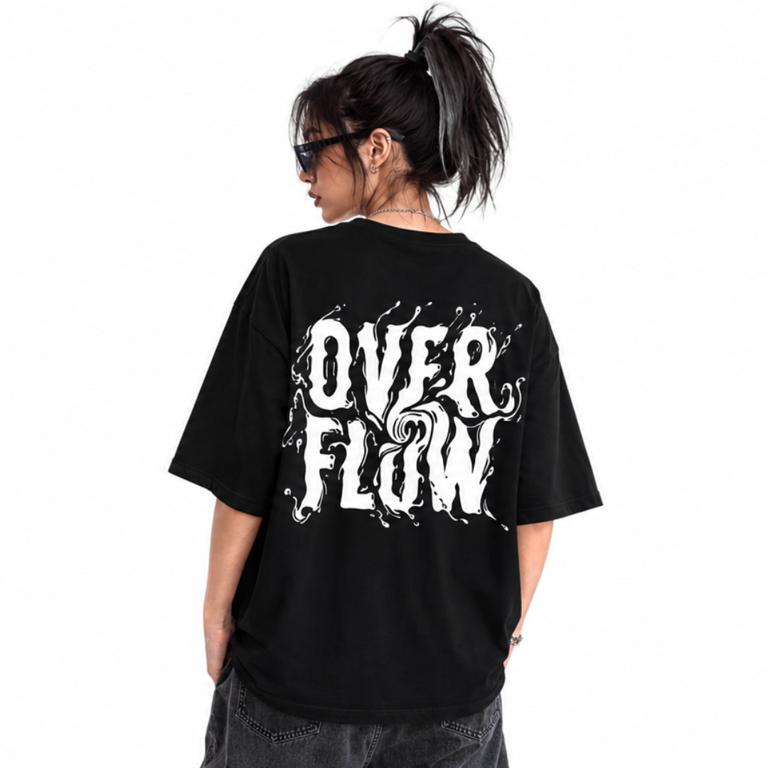 Over flow Boxyfit - Black - Unisex