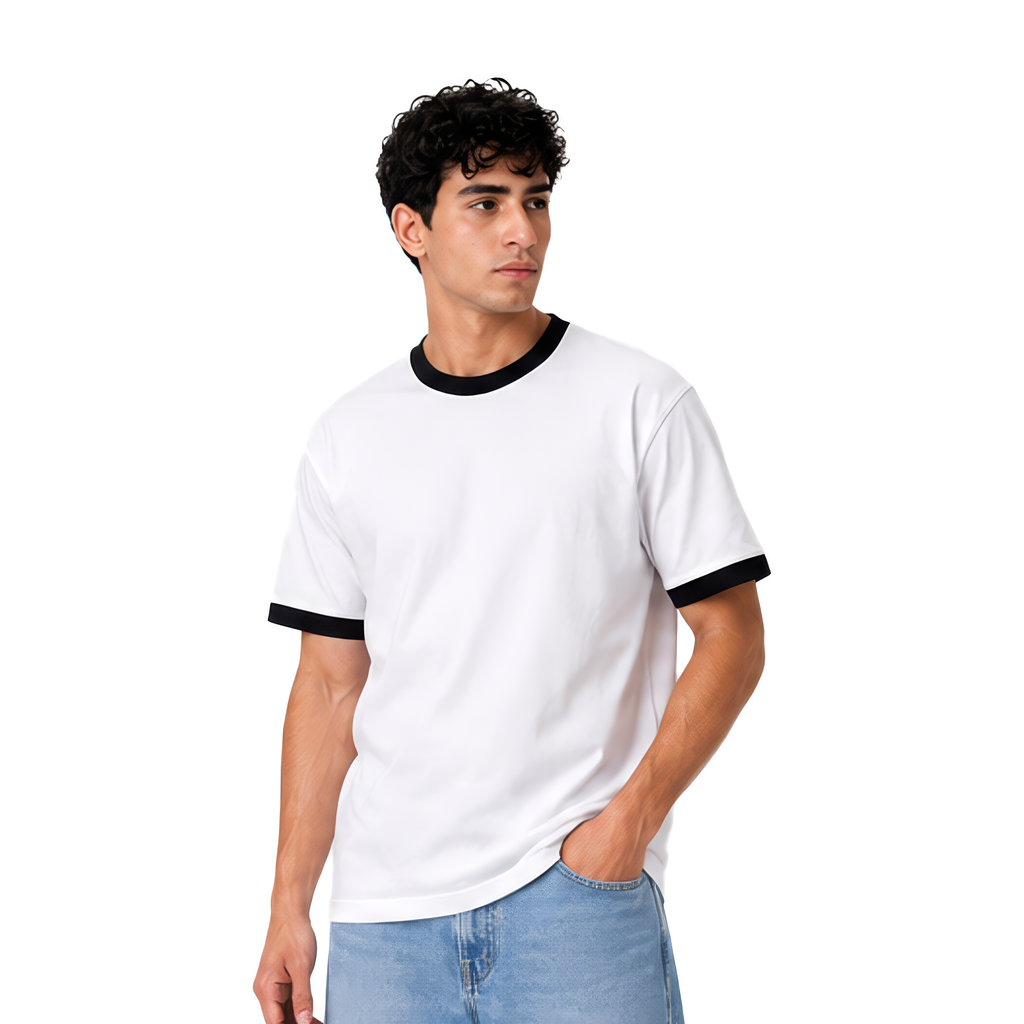 Ringer White x Black - Unisex