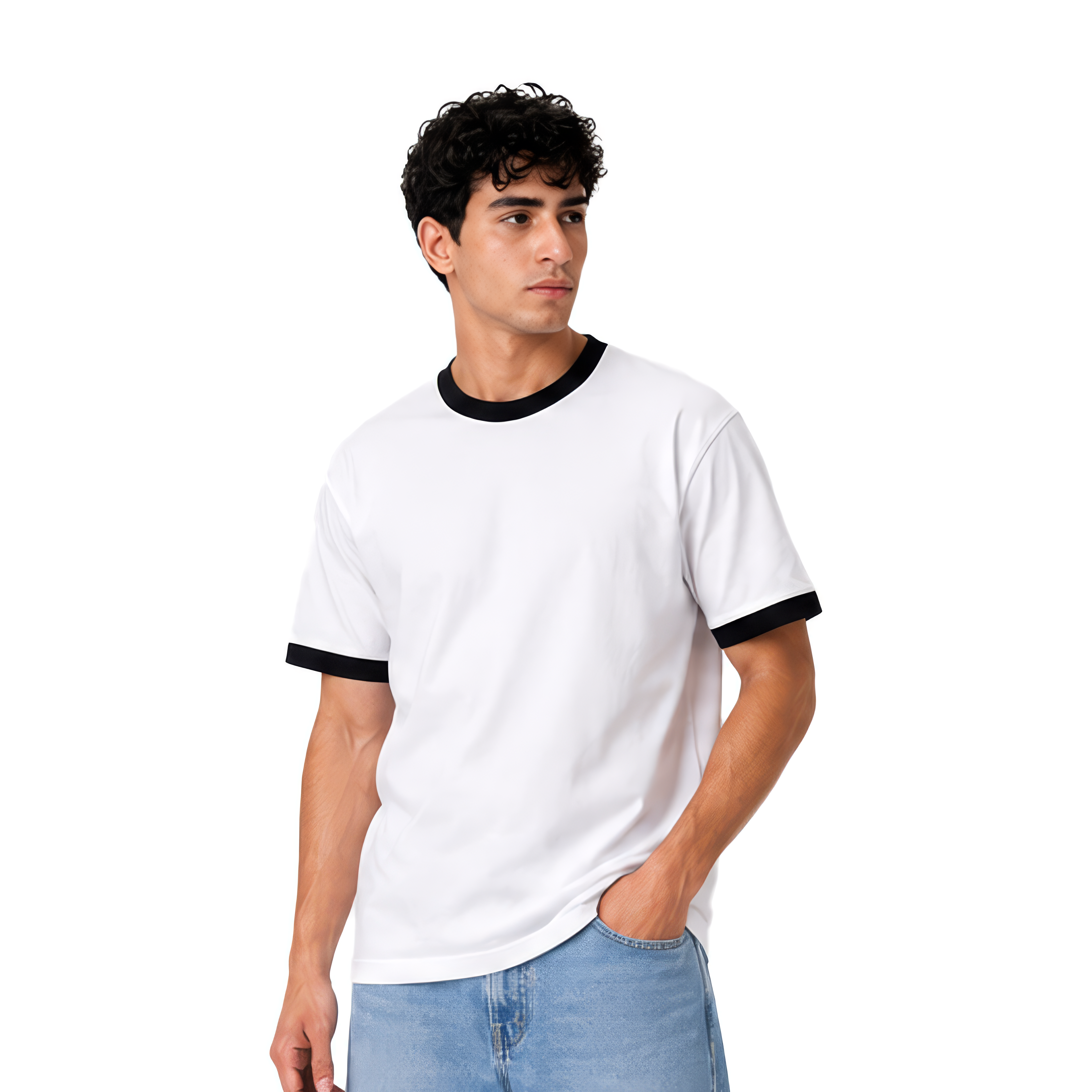 Ringer White x Black - Unisex
