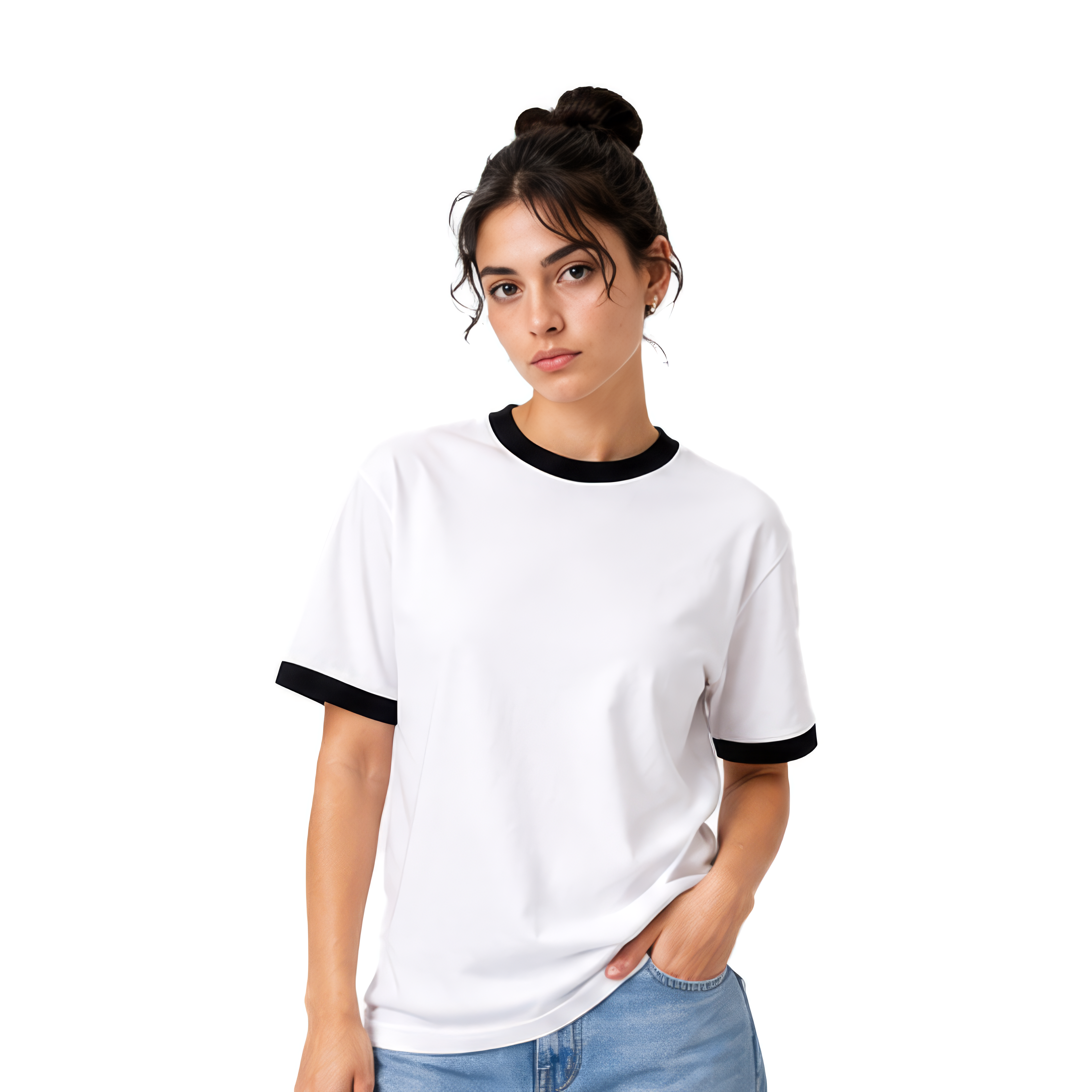 Ringer White x Black - Unisex
