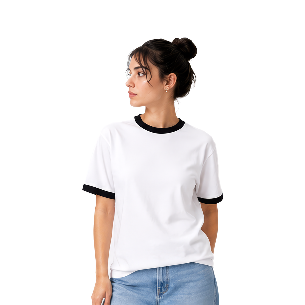 Ringer White x Black - Unisex