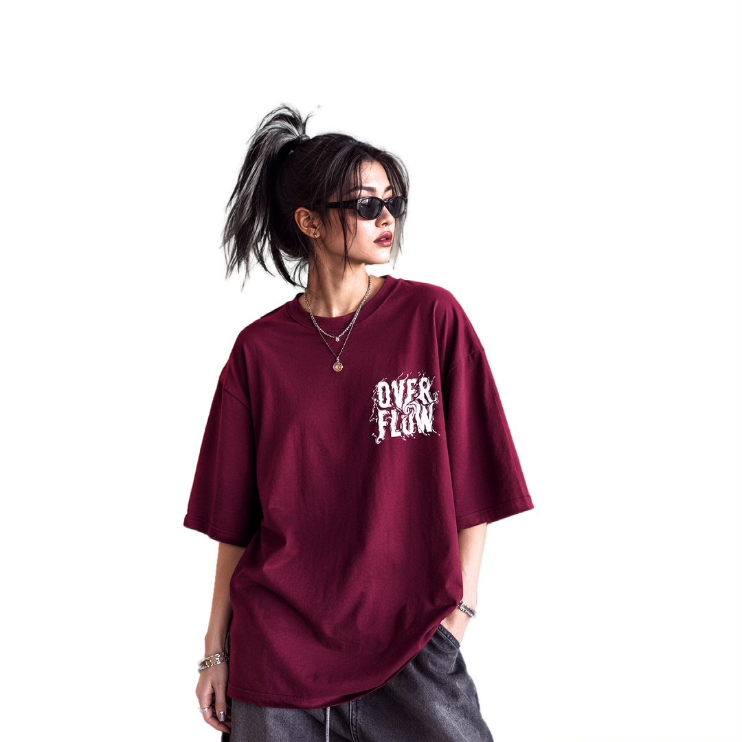 Over flow Boxyfit - Burgandy - Unisex