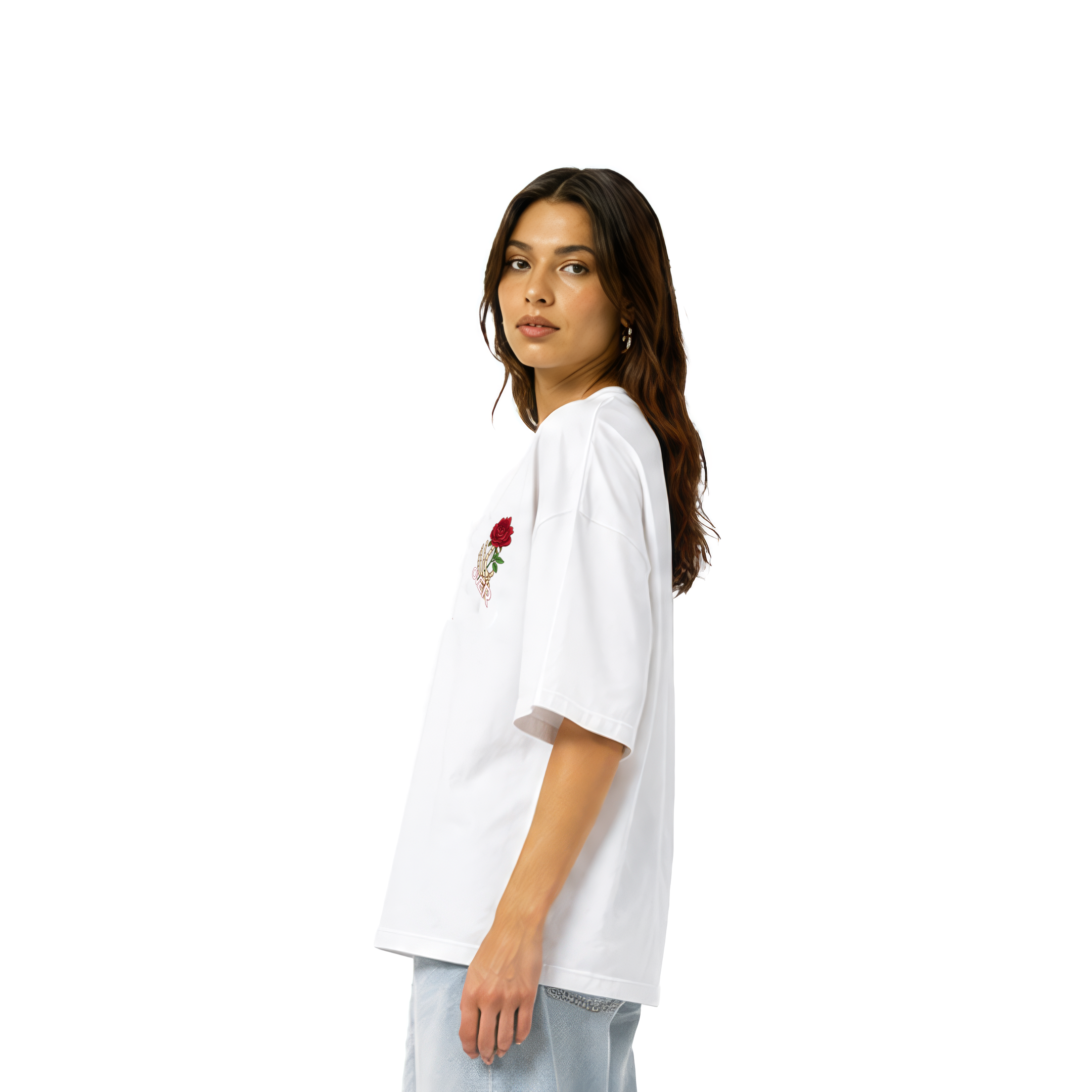 Flower Boxyfit - White - Unisex