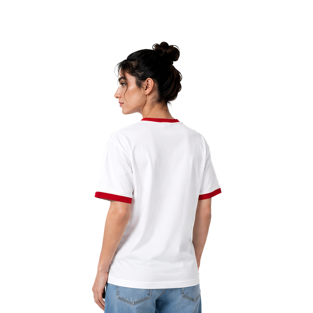 Ringer White x Red - Unisex